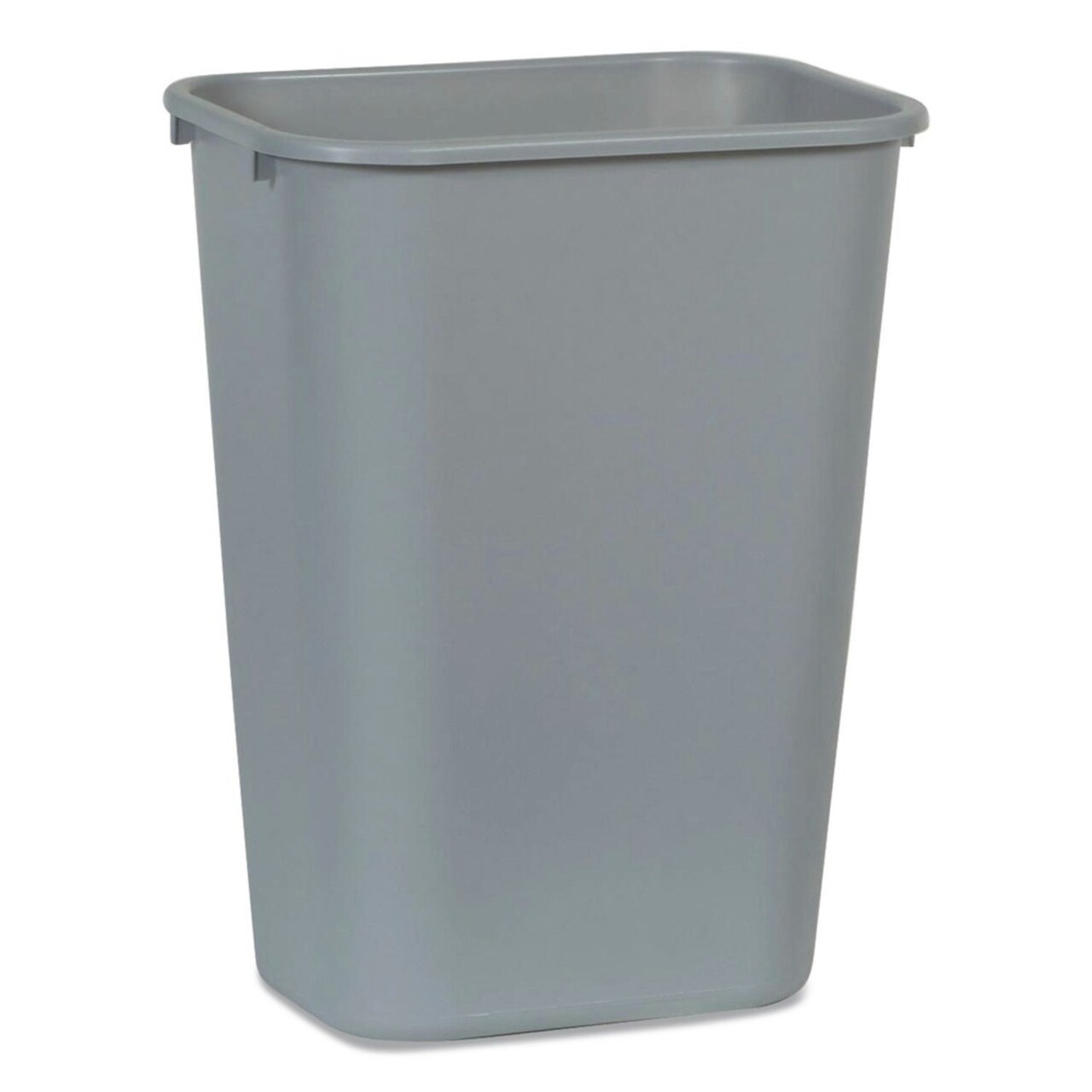Rubbermaid Commercial 10.25-Gallon Rectangular Deskside Wastebasket - Gray